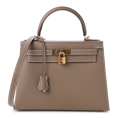 Hermes Epsom Kelly Sellier 28 Etoupe 1 of 11