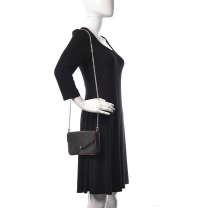 Louis Vuitton Epi Pochette Felicie Black Hot Pink 2 of 11