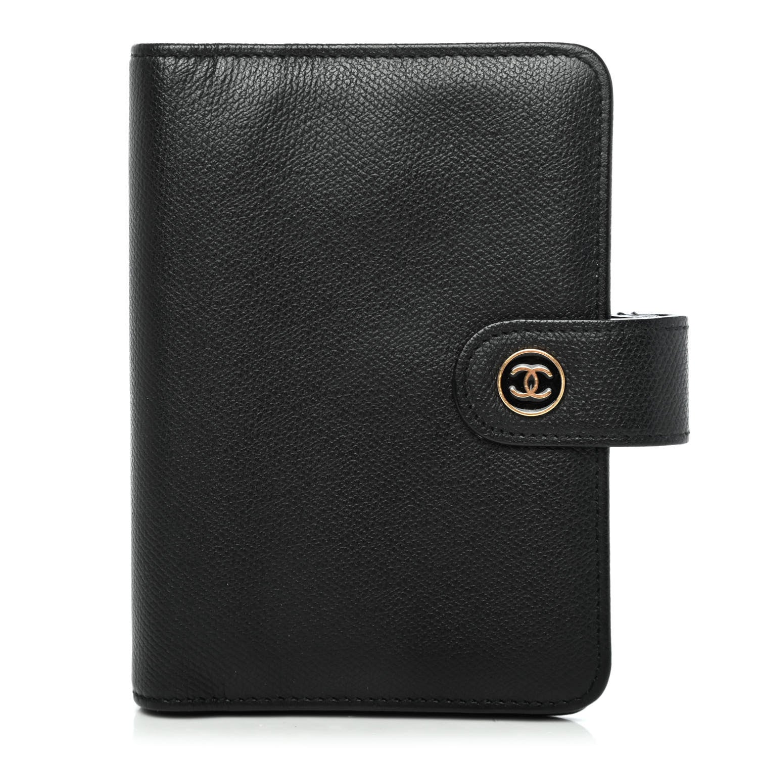 Chanel Goatskin Small Ring Agenda Planner Black 1 of 4