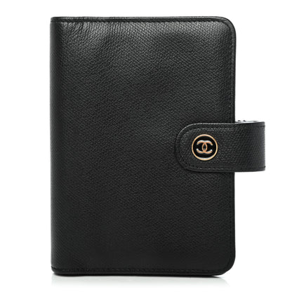 Chanel Goatskin Small Ring Agenda Planner Black 1 of 4