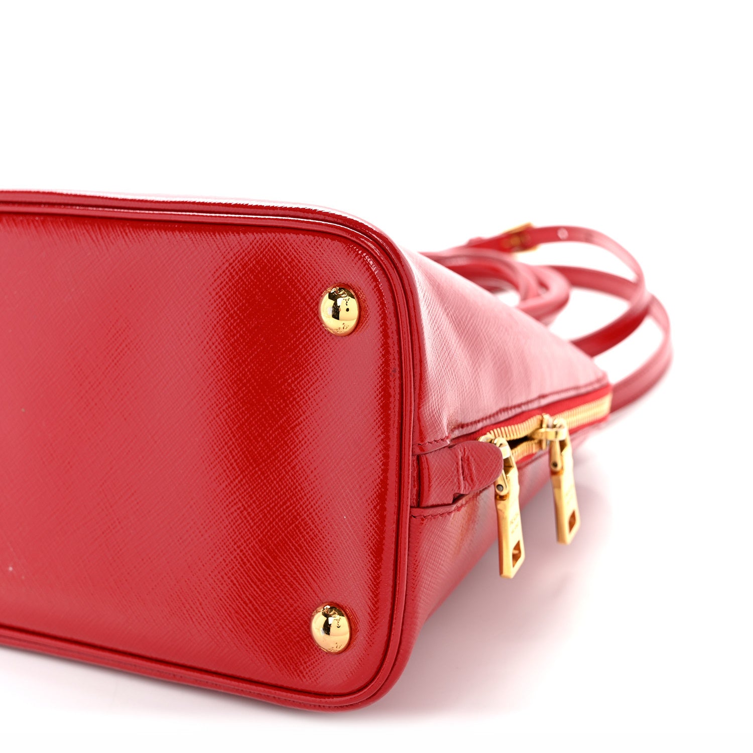 Prada Saffiano Vernice Medium Promenade Tote Rosso 1886533