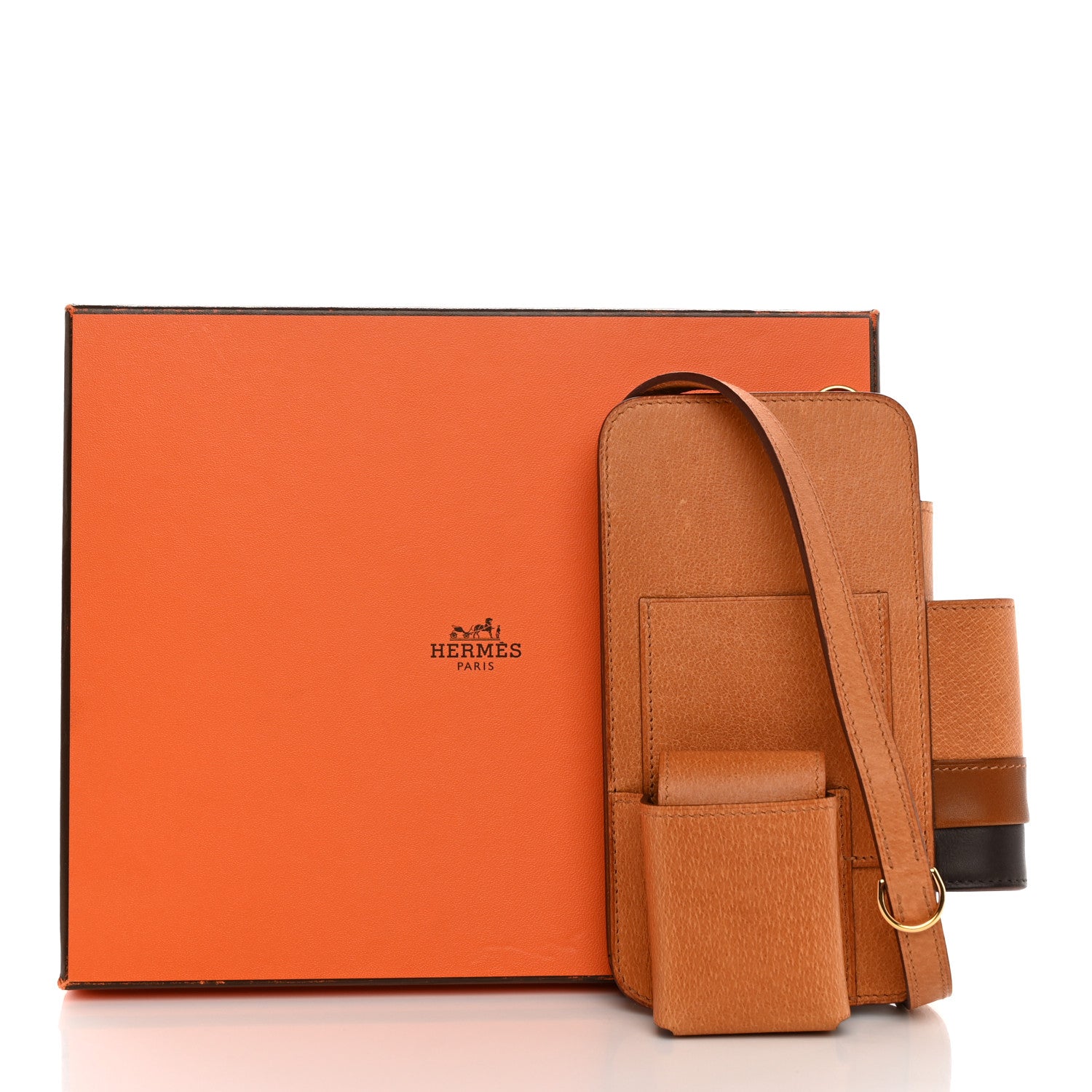 Hermes Peau Porc Barenia Hermesway Phone Case Toffee Fauve 12 of 12