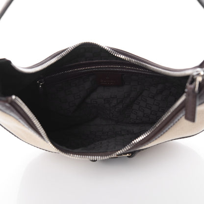 Gucci Canvas Web GG Reins Hobo Brown 5 of 9