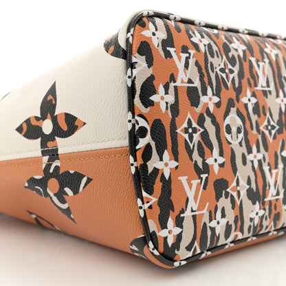 Louis Vuitton Monogram Giant Jungle Neverfull MM Ivory 9 of 13