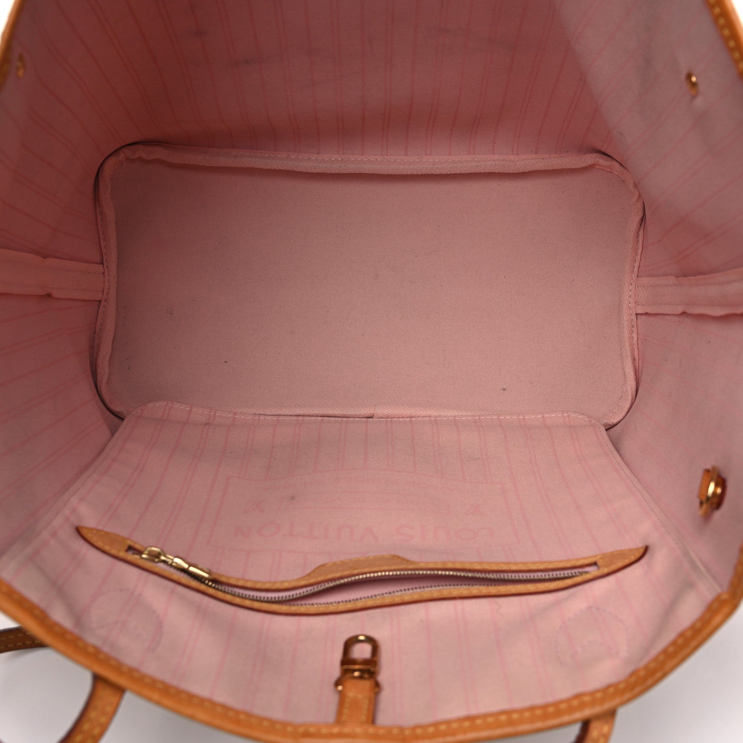 Louis Vuitton Damier Azur Neo Neverfull MM Rose Ballerine 4 of 16