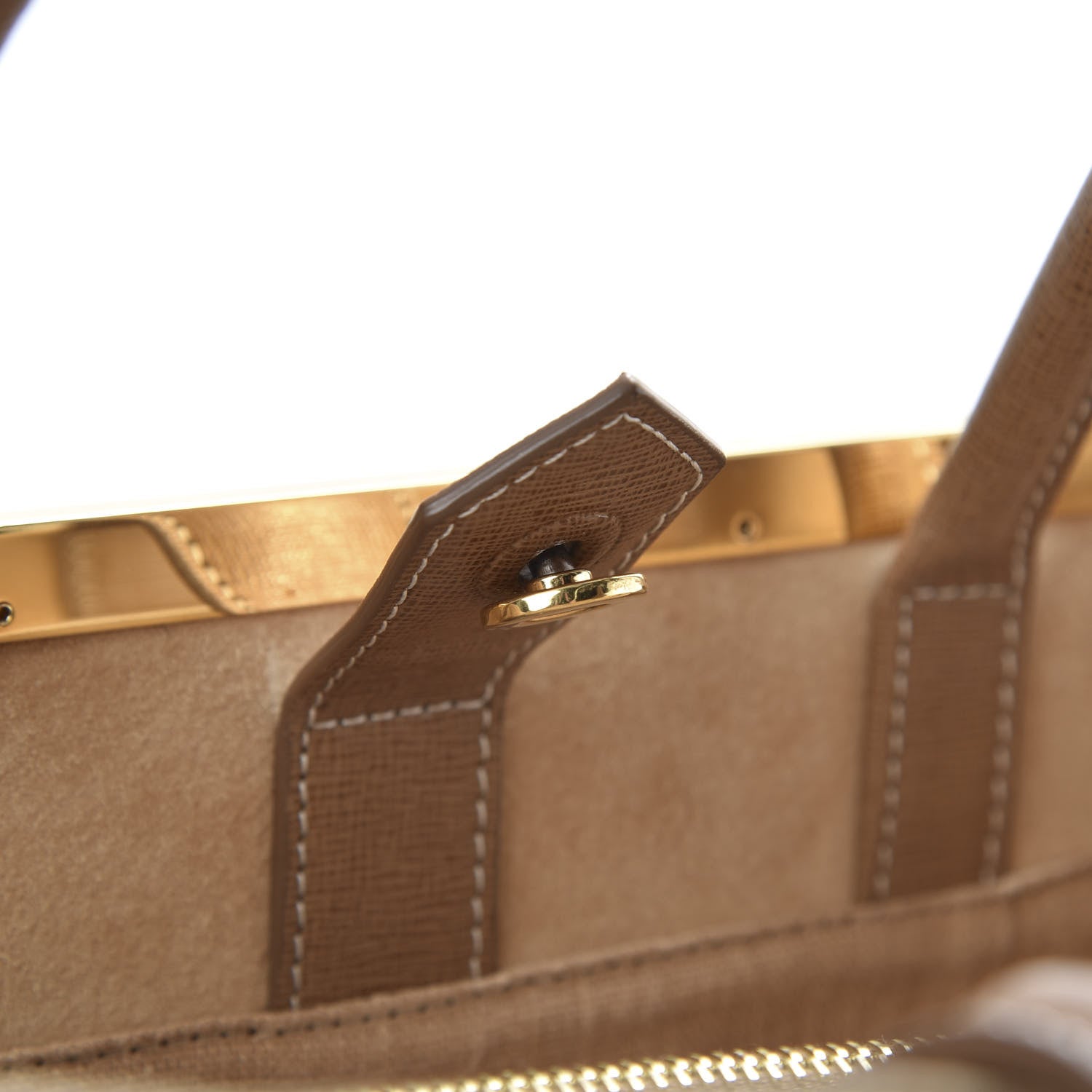 Fendi Canvas Vitello Regular 2Jours Tote Natural Brown 13 of 13