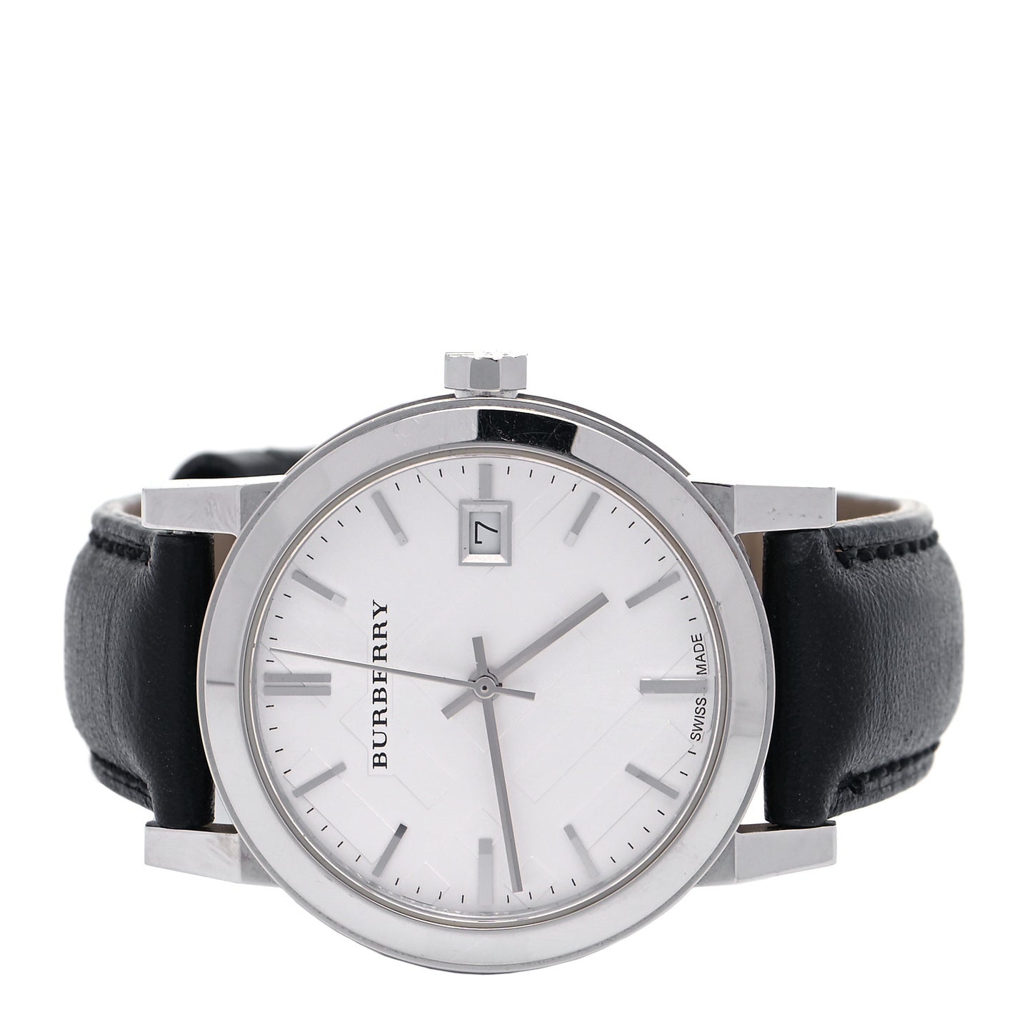 Stainless Steel Calfskin 38mm Heritage Quartz Watch BU9106