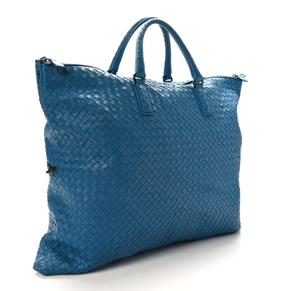 Bottega Veneta Nappa Intrecciato Maxi Convertible Tote Deep Pacific 2 of 7