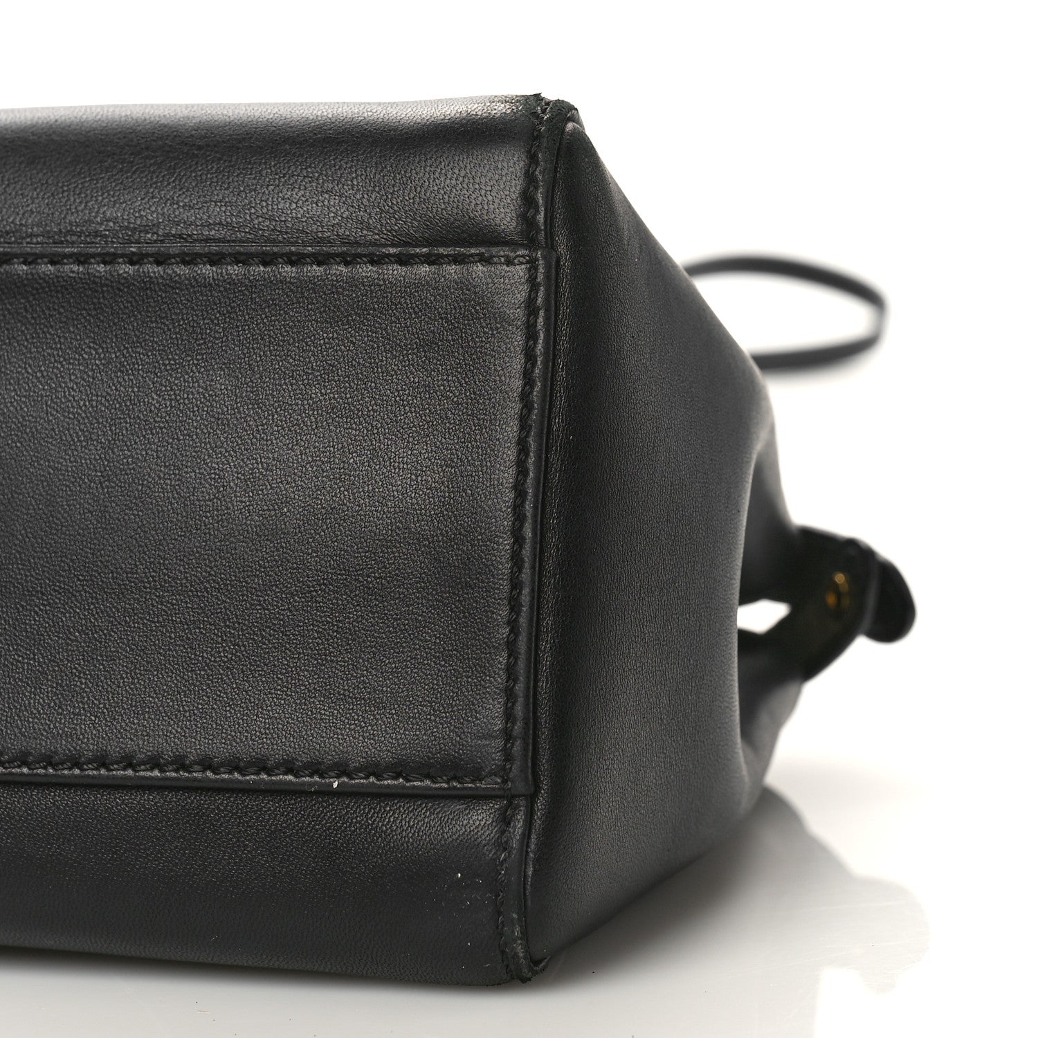 Fendi Nappa Mini Peekaboo Iconic Satchel Black 8 of 8