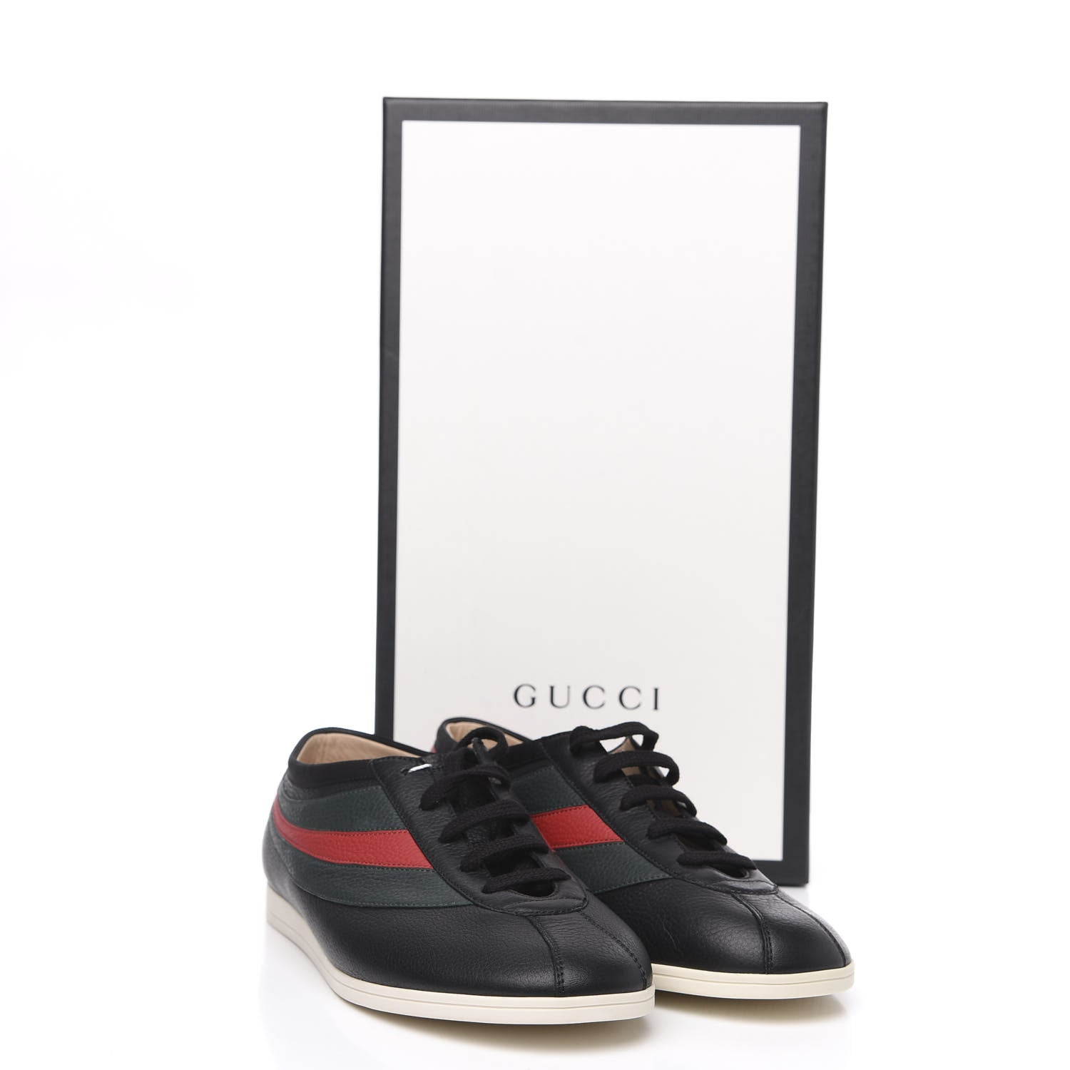 Gucci Calfskin Mens Falacer Sneakers 7 Black 9 of 9