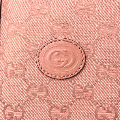 Gucci Monogram Azalea Calfskin Small Retro Interlocking G Duffle Bag Cloche Rose Pink 10 of 10