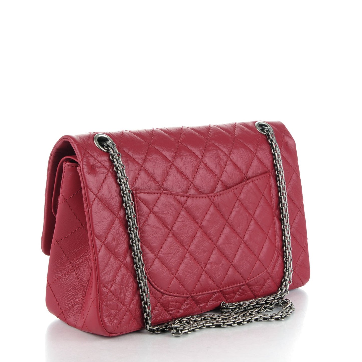 Aged Calfskin Quilted 2.55 Reissue 226 Flap Red