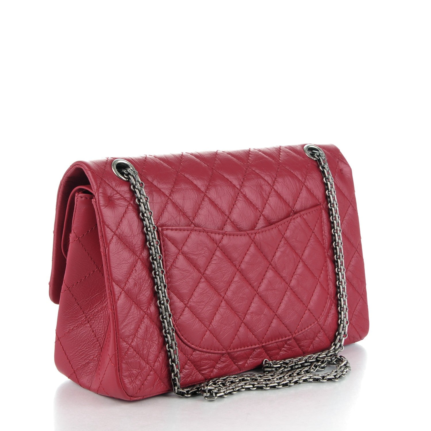 Chanel Aged Calfskin Quilted 2.55 Reissue 226 Flap Red 3 of 8