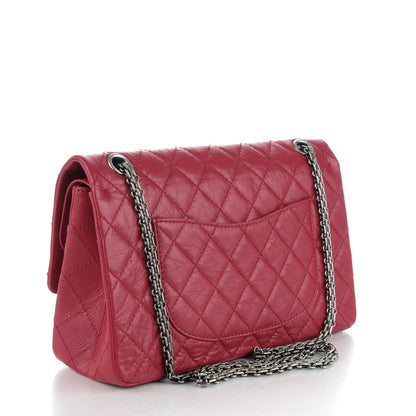 Chanel Aged Calfskin Quilted 2.55 Reissue 226 Flap Red 3 of 8