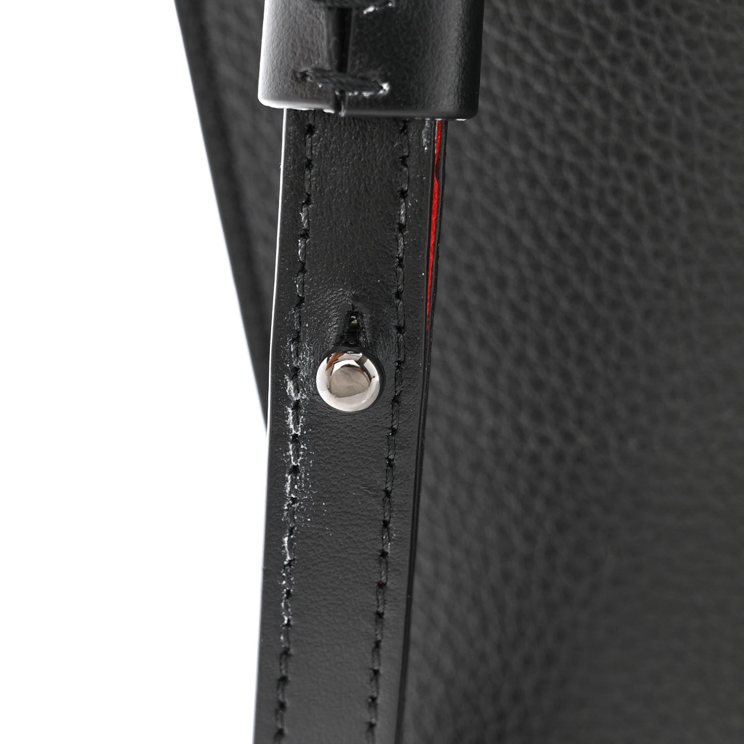 Christian Louboutin Calfskin Skypouch Crossbody Clutch Black 12 of 12
