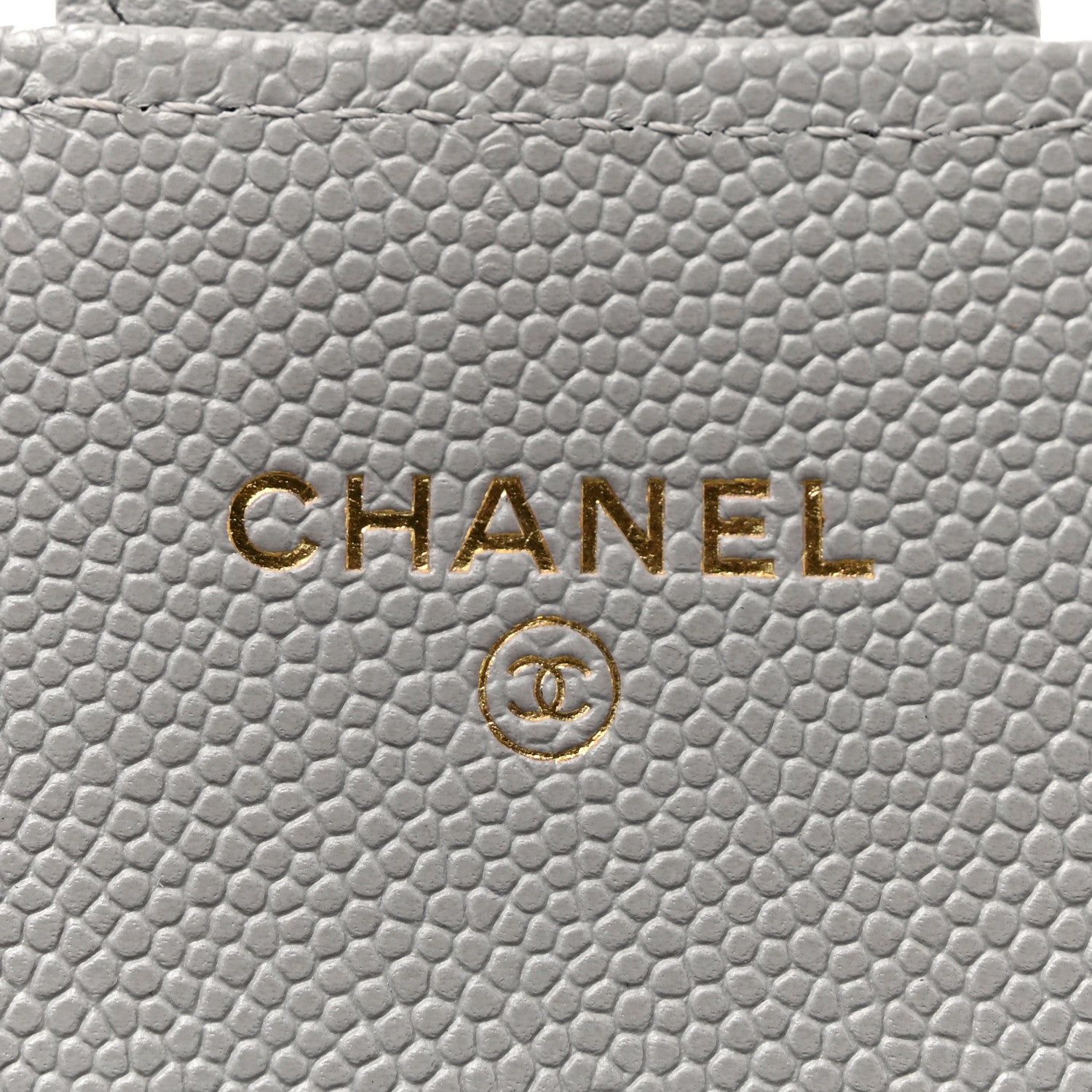 Chanel Caviar Quilted Large Gusset Flap Wallet Grey 6 of 7