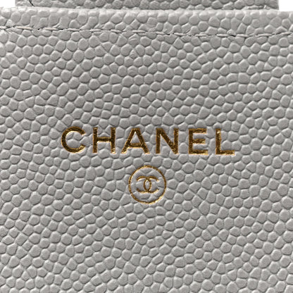 Chanel Caviar Quilted Large Gusset Flap Wallet Grey 6 of 7