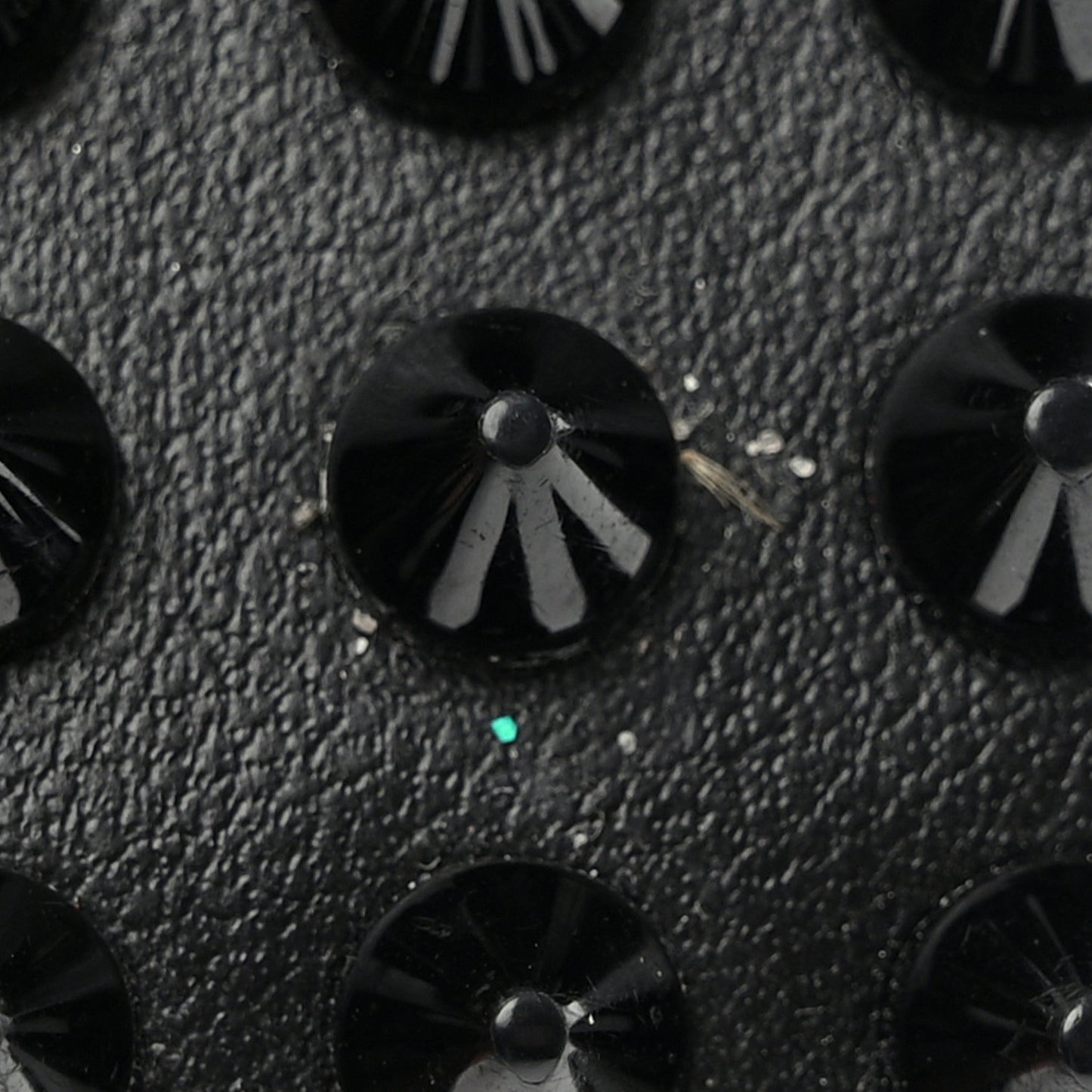 Calfskin Paris Spikes Kios Card Holder Black