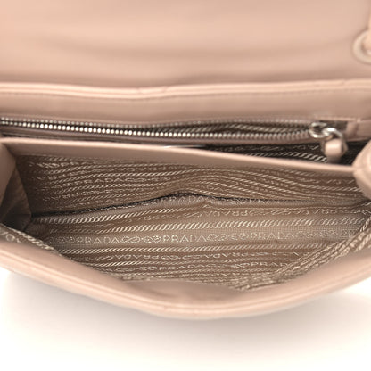 Prada Nappa Triangle Stitched Large Spectrum Bag Cipria 5 of 12