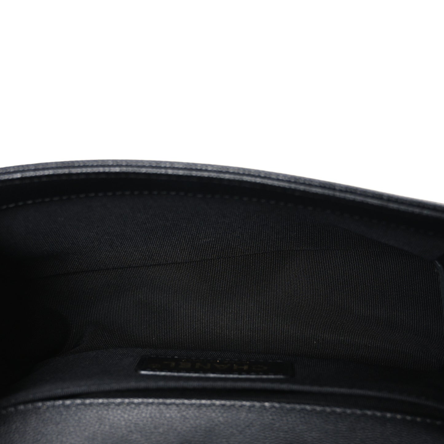 Caviar Quilted Small Boy Flap Black