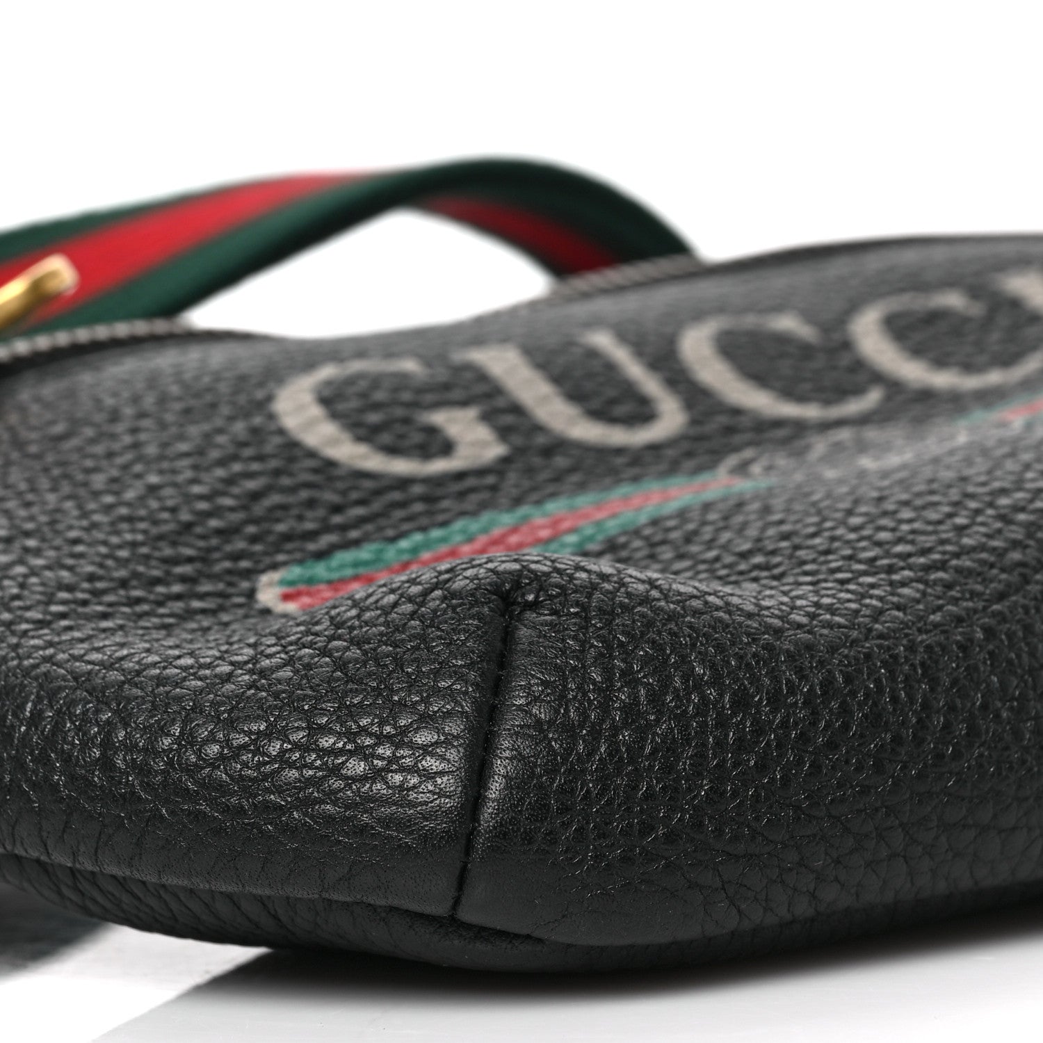 Gucci Grained Calfskin Small Logo Belt Bag Black 15 of 17