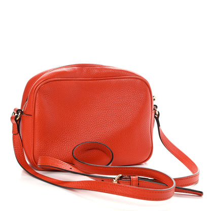 Gucci Pebbled Calfskin Small Soho Disco Bag Sun Orange 3 of 12