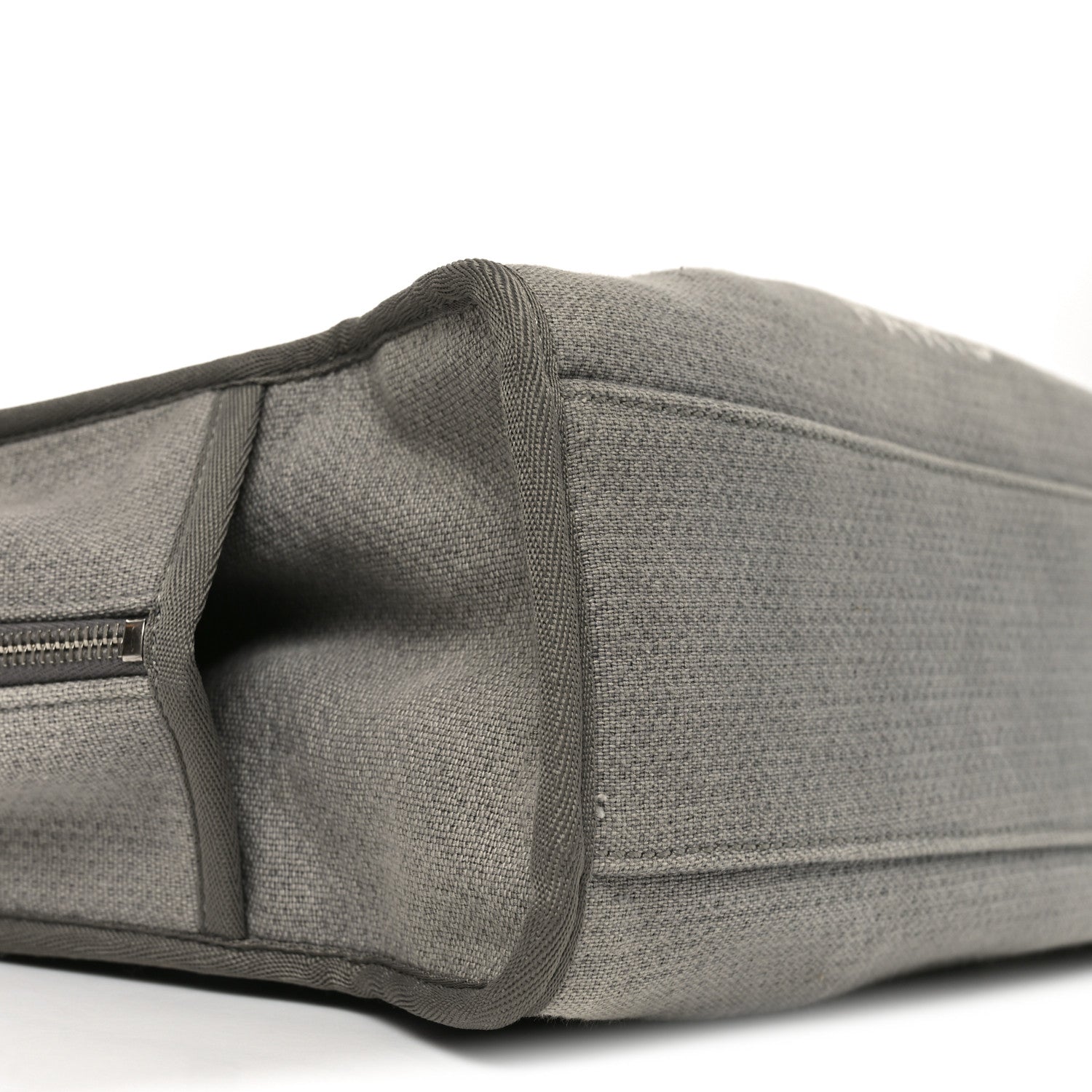 Chanel Denim Deauville Bowling Bag Grey 9 of 10