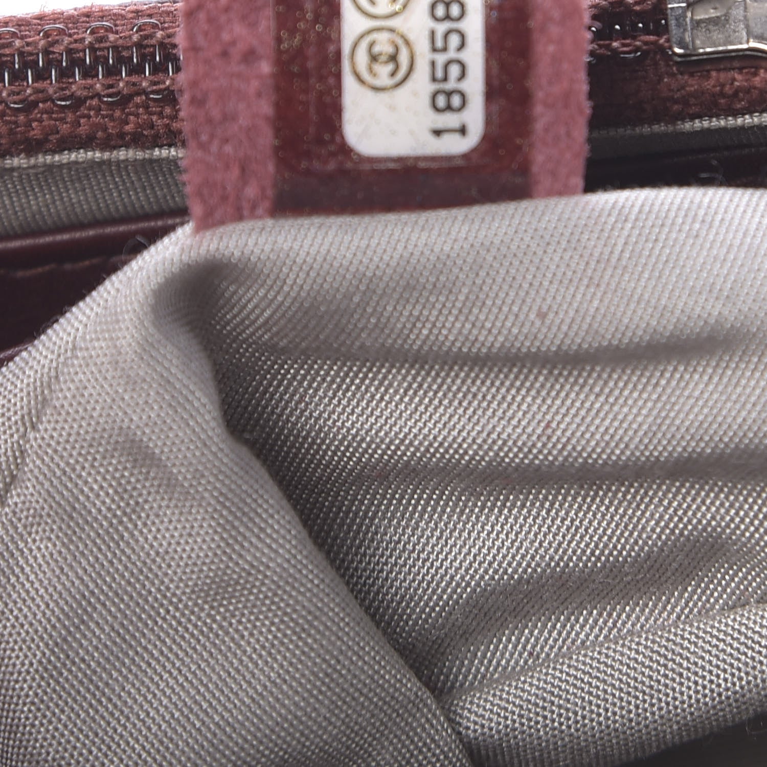 Chanel Caviar Half Moon Wallet On Chain WOC Bordeaux 8 of 12