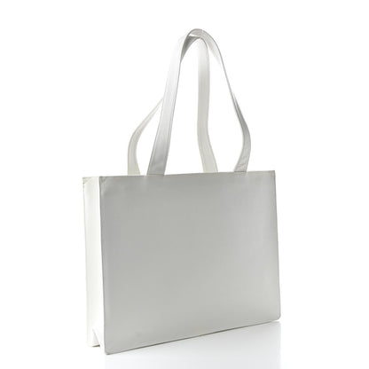 Chanel Caviar CC Tote White 3 of 12