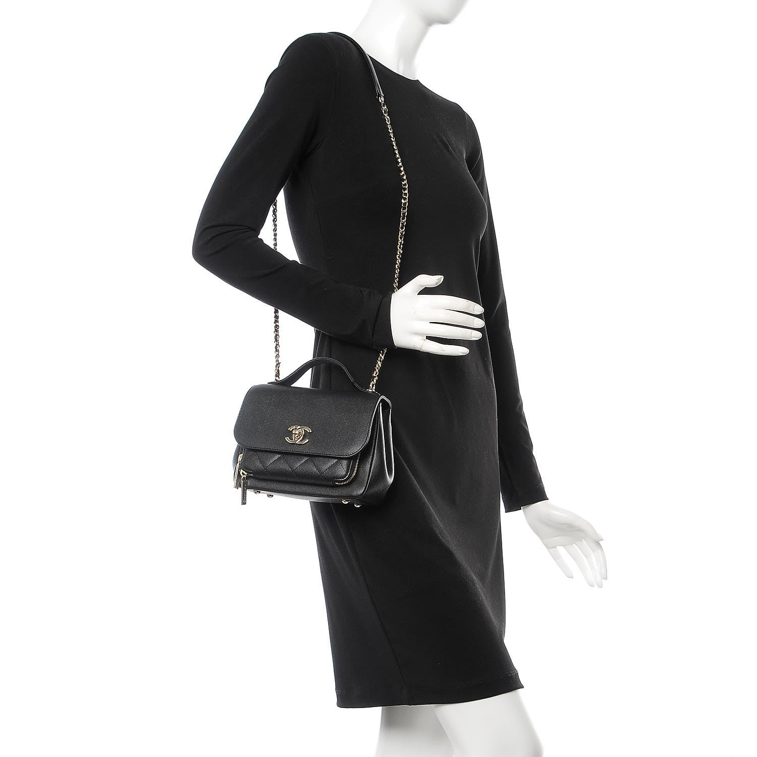 Chanel Caviar Quilted Mini Business Affinity Flap Black 2 of 8