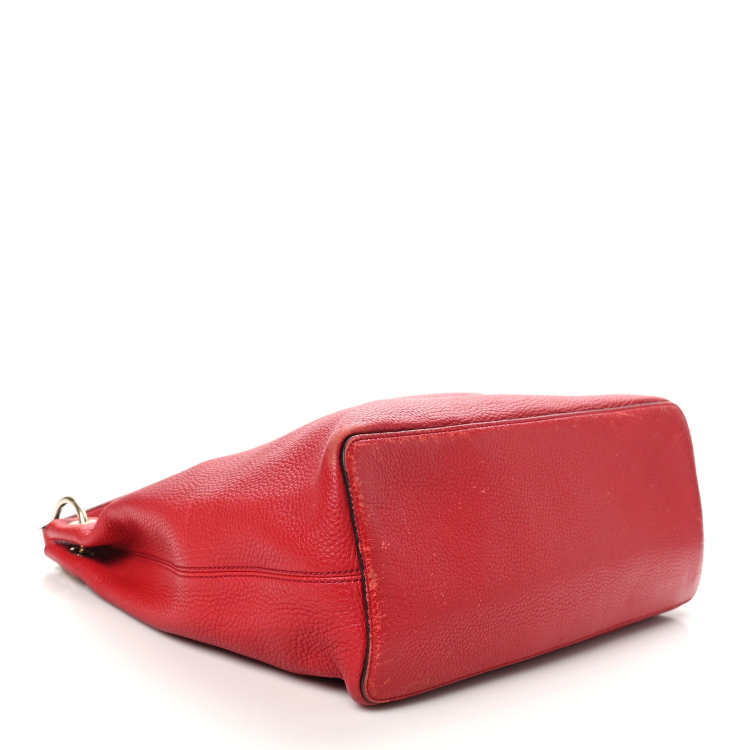 Gucci Pebbled Calfskin Large Soho Hobo Tabasco Red 4 of 15