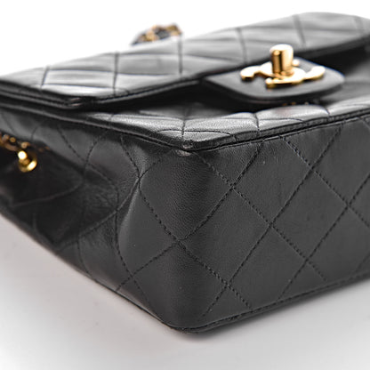 Chanel Lambskin Quilted Mini Square Flap Black 9 of 11