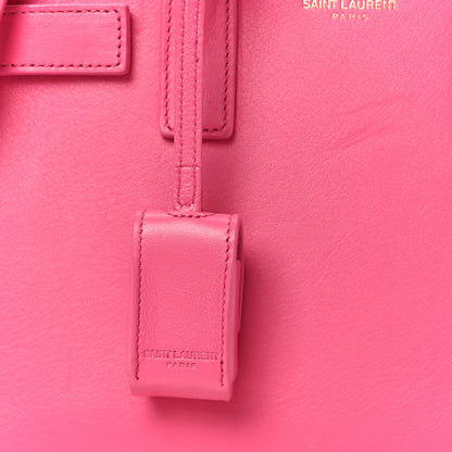 Saint Laurent Calfskin Nano Sac De Jour Lipstick Fuchsia 9 of 11