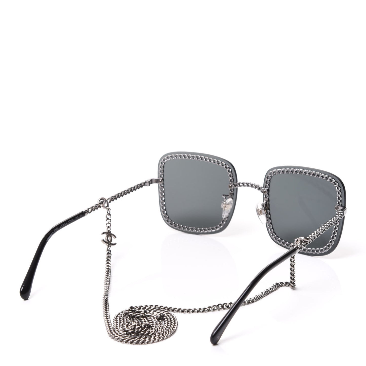 Square Removable Chain Sunglasses 4244 Grey