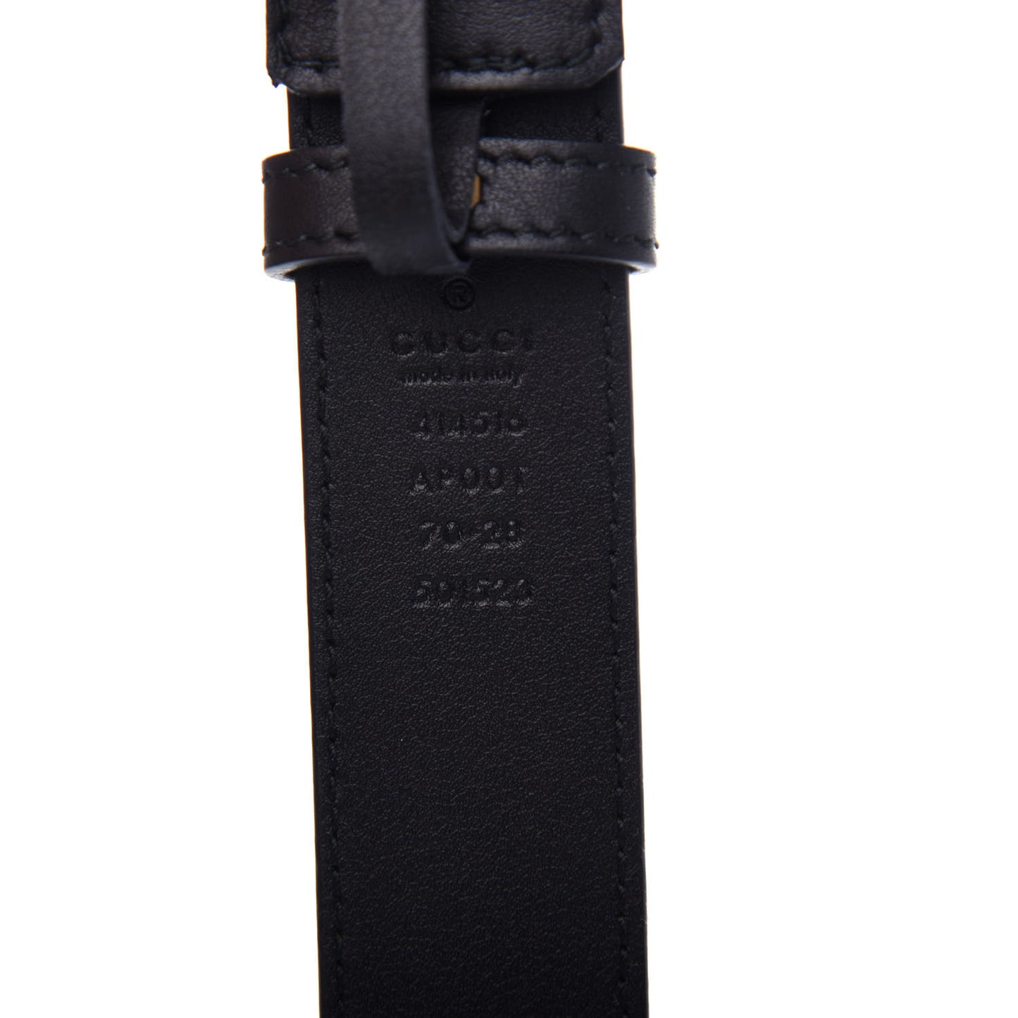 Moon Calfskin Double G 30mm Belt 70 28 Black