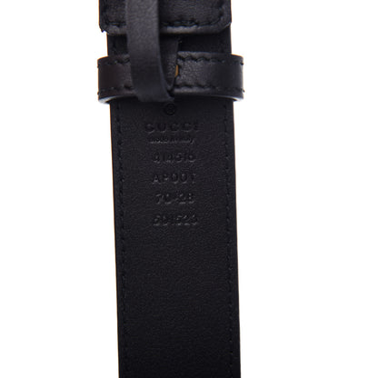 Gucci Moon Calfskin Double G 30mm Belt 70 28 Black 5 of 8