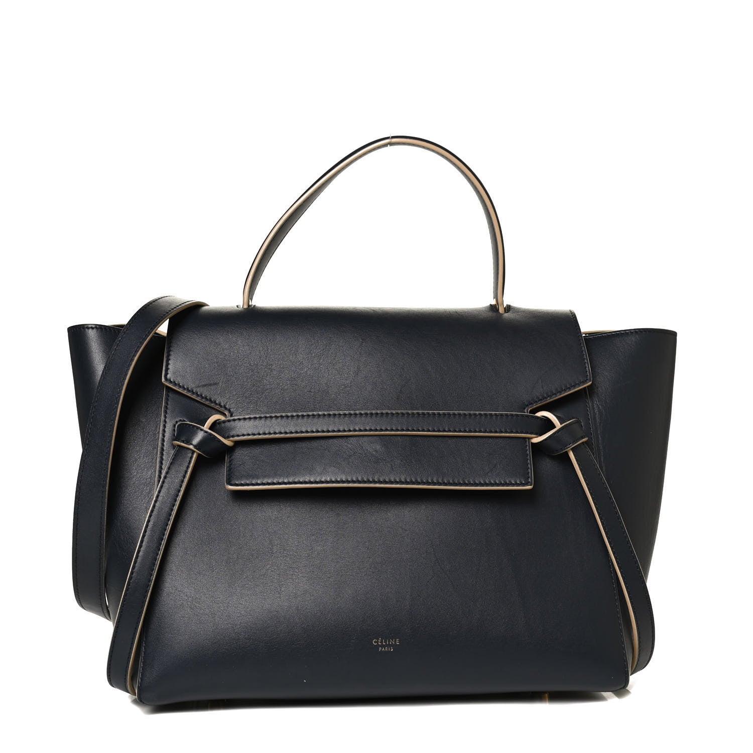 Celine Palmelato Calfskin Mini Belt Bag Navy 1 of 10