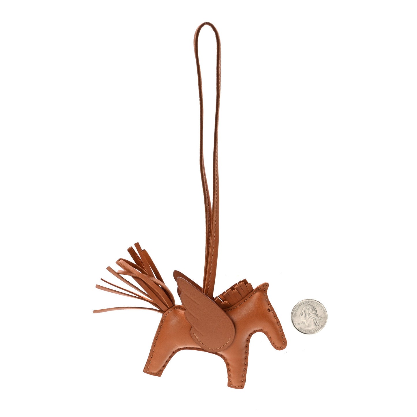 Milo Lambskin Swift Grigri Rodeo Pegase Horse Bag Charm PM Gold