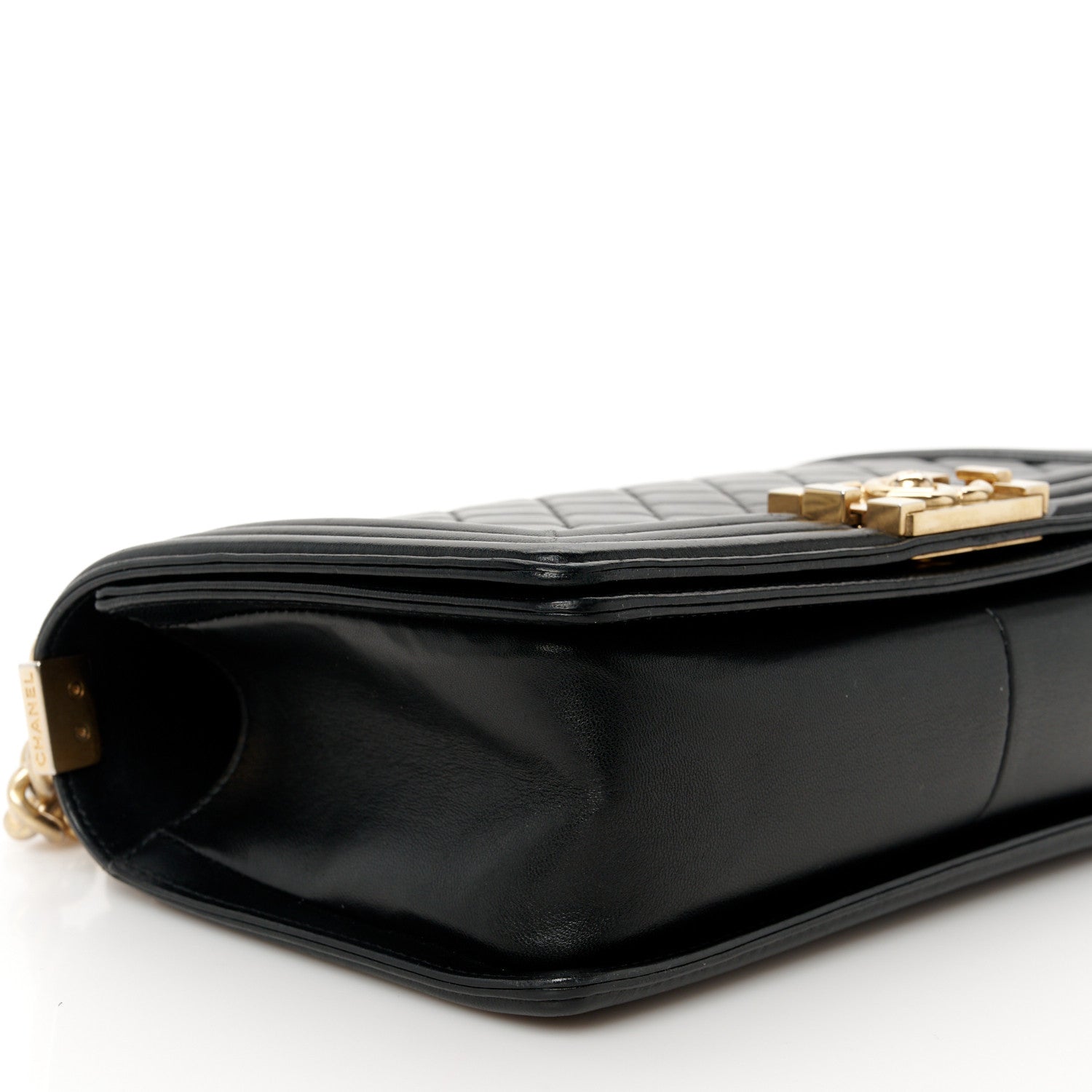 Chanel Lambskin Quilted Medium Boy Flap Black 9 of 10