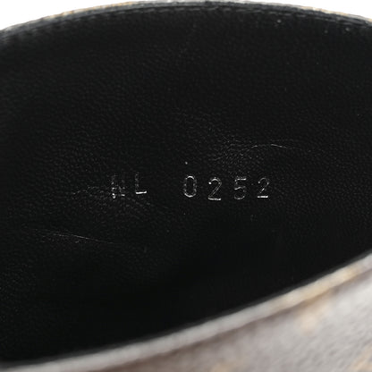 Louis Vuitton Calfskin Monogram Afterglow Platform Ankle Boots 36 Black 9 of 10