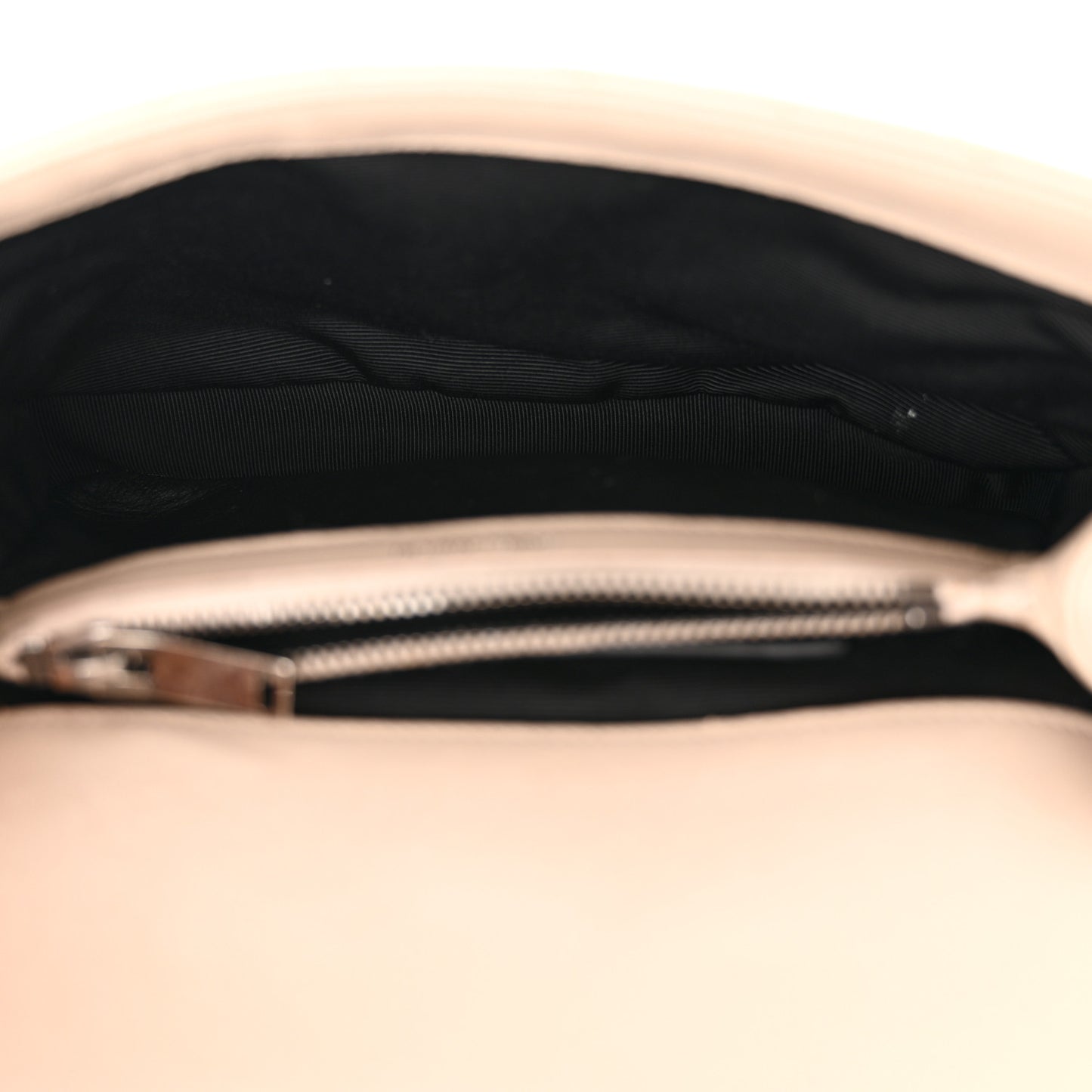 Sheepskin Matelasse Chevron Monogram Medium College Bag Dark Beige
