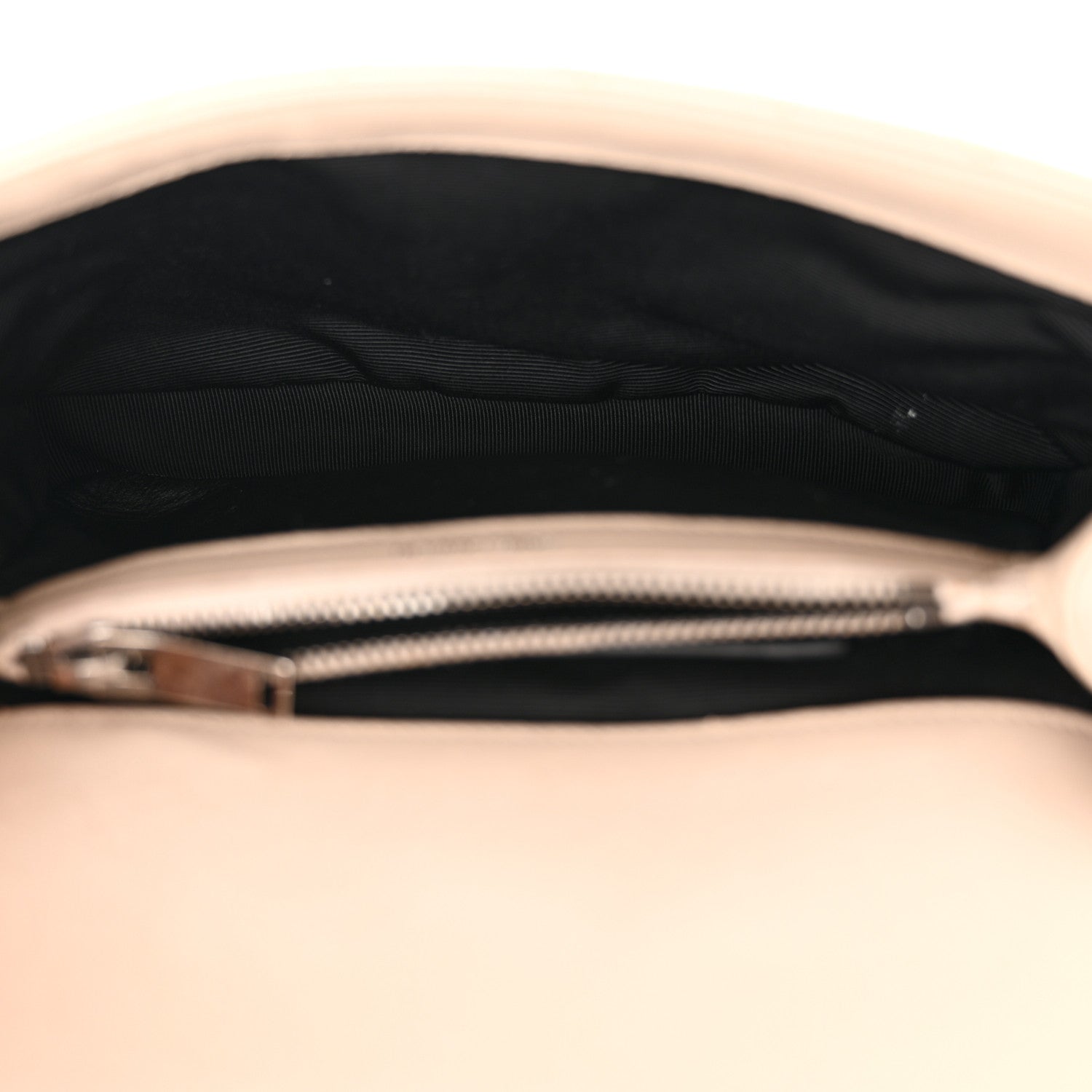 Saint Laurent Sheepskin Matelasse Chevron Monogram Medium College Bag Dark Beige 5 of 16
