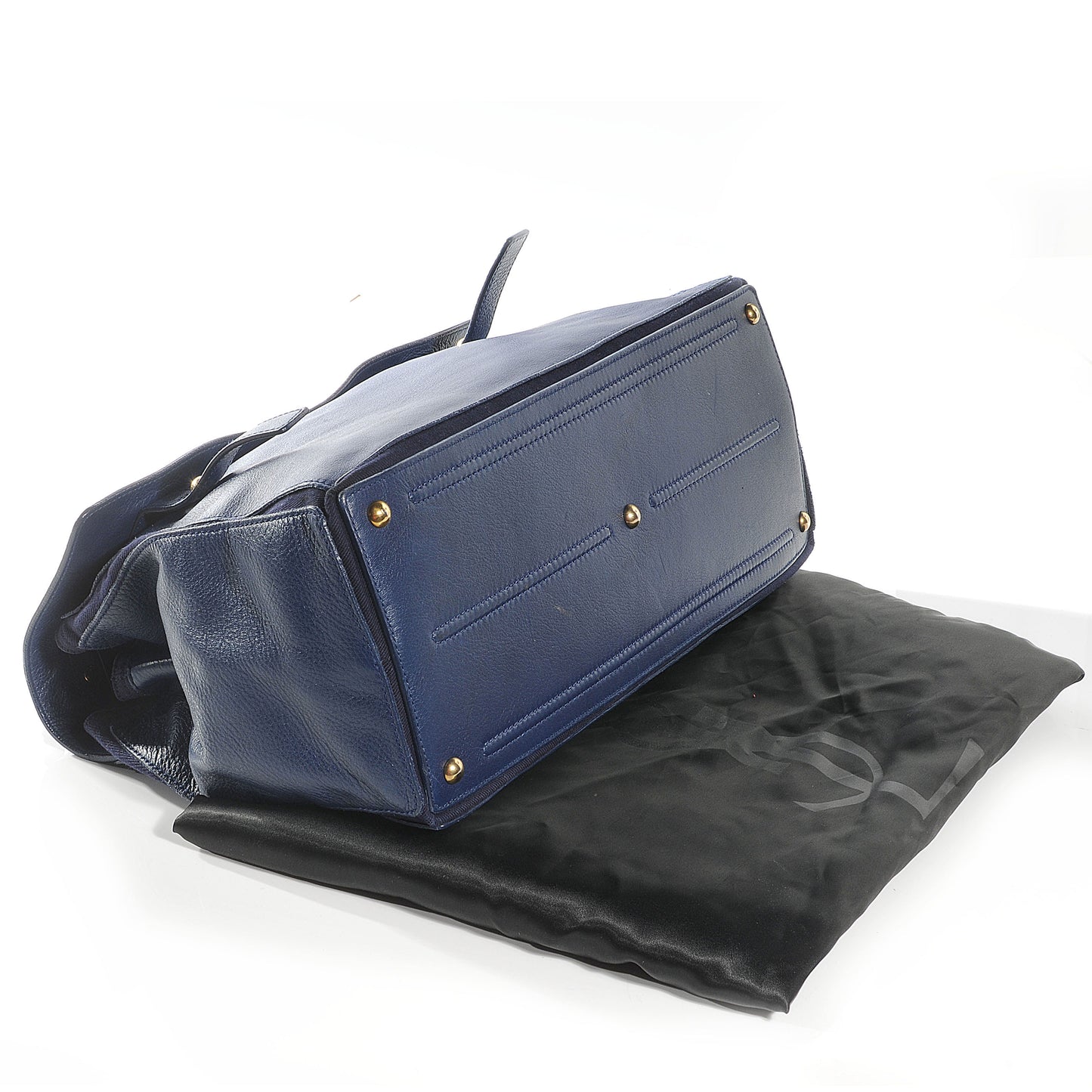 Leather Large Muse Two Dark Blue