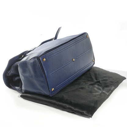 Saint Laurent Leather Large Muse Two Dark Blue 4 of 7