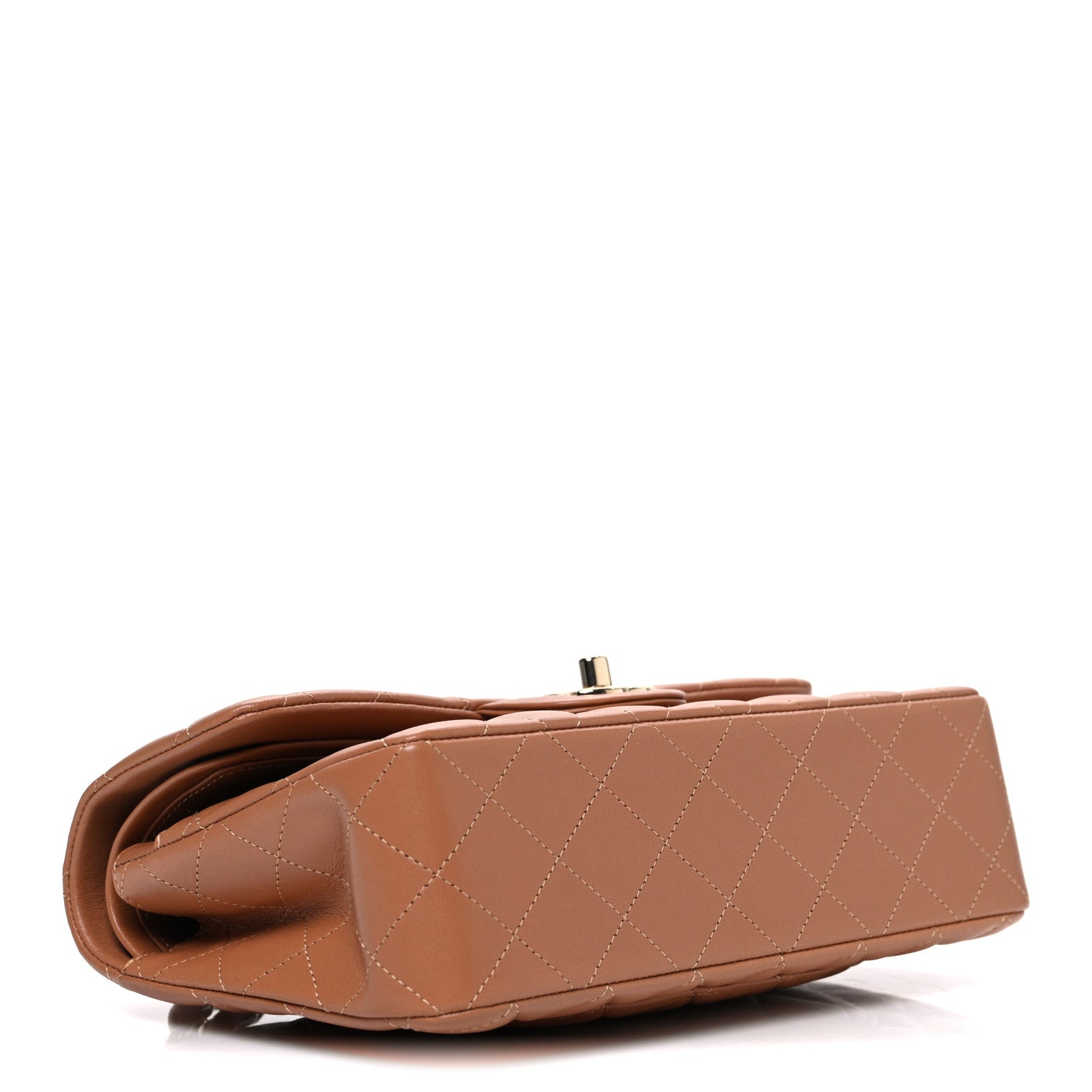 Chanel Lambskin Quilted Small Double Flap Brown 4 of 10