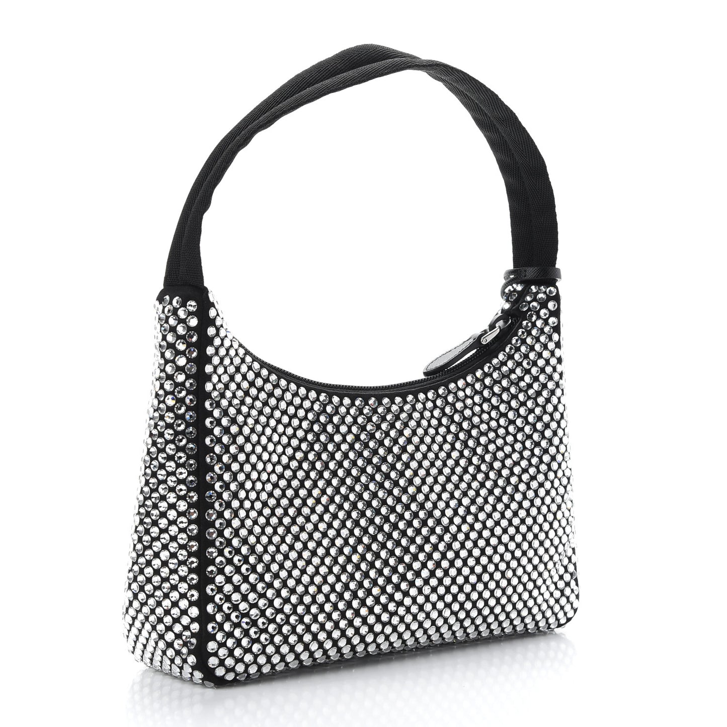 Satin Crystal Mini Re-Edition 2000 Bag Cristal