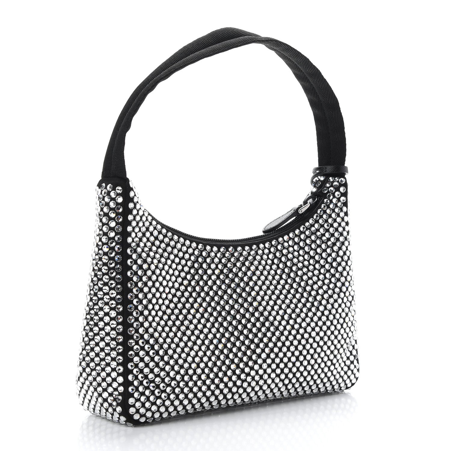 Prada Satin Crystal Mini Re-Edition 2000 Bag Cristal 3 of 9