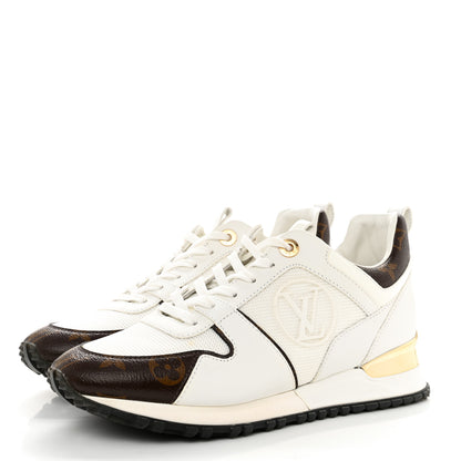 Louis Vuitton Calfskin Monogram Run Away Sneakers 38 White 3 of 13