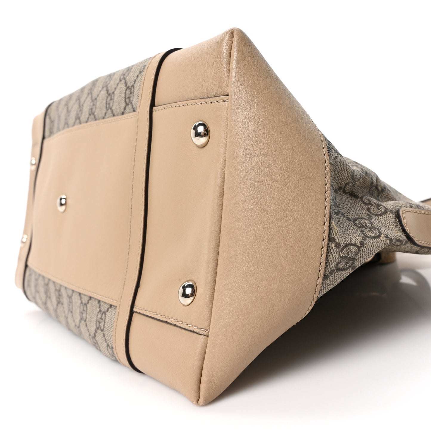 GG Supreme Monogram Medium Nice Top Handle Dome Bag Beige