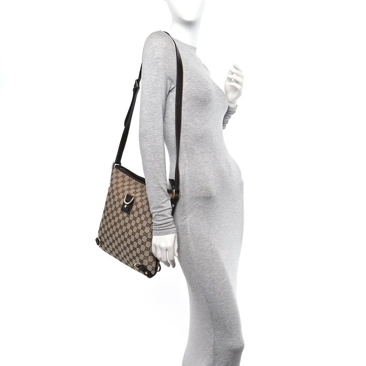 Monogram Abbey Messenger Bag Dark Brown